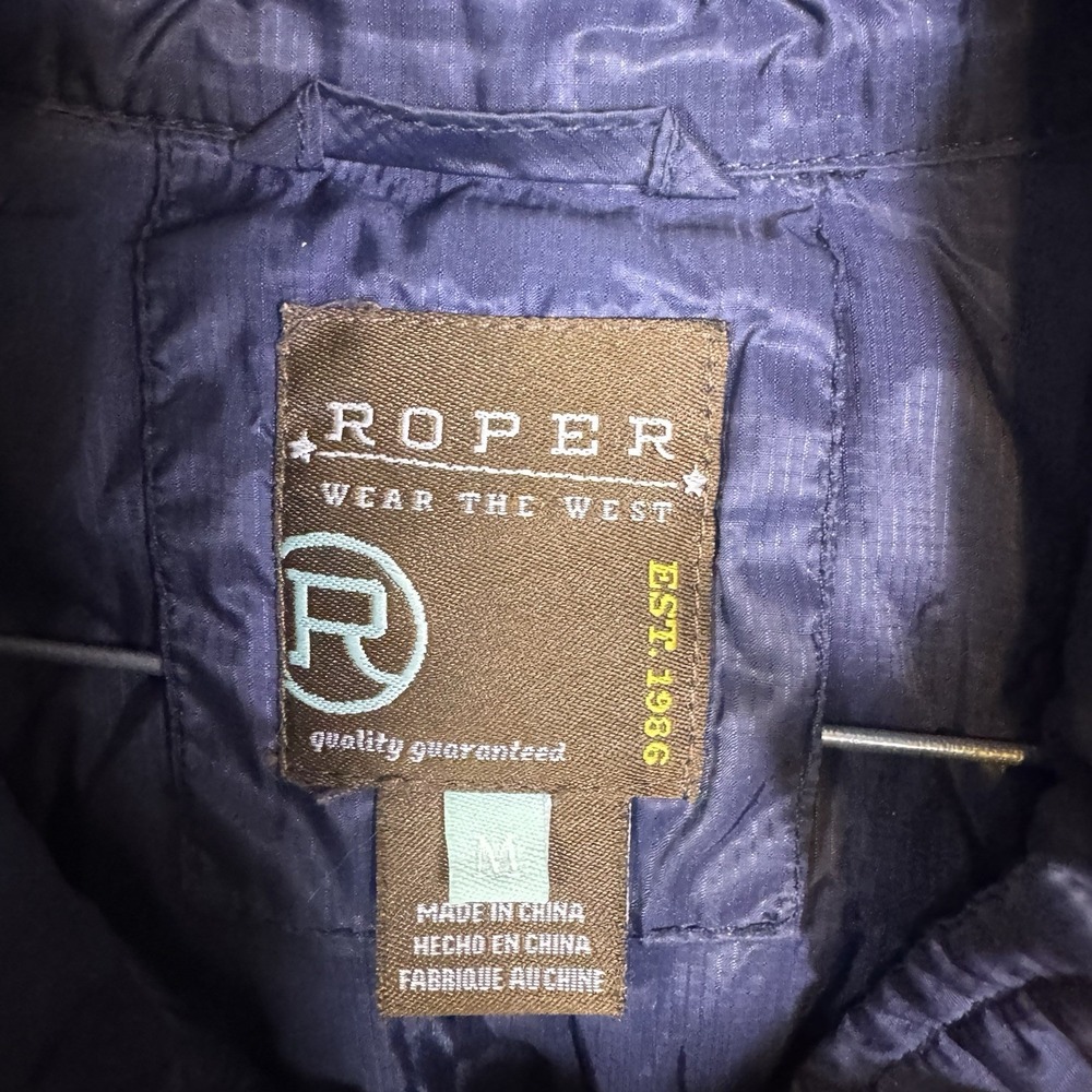 Roper‎ Down Jacket Womens M Quilted Puffer Range Gear Full Zip Western Cowgirl - Picture 11 of 14